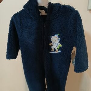 Cozy Navy Blue Kids One Piece